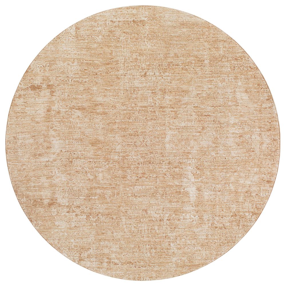 Surya Masterpiece MPC-2316 Beige, Tan and Medium Brown 5"3" Round Area Rug, , large