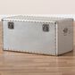 Baxton Studio Serge Storage Trunk in Silver, , large