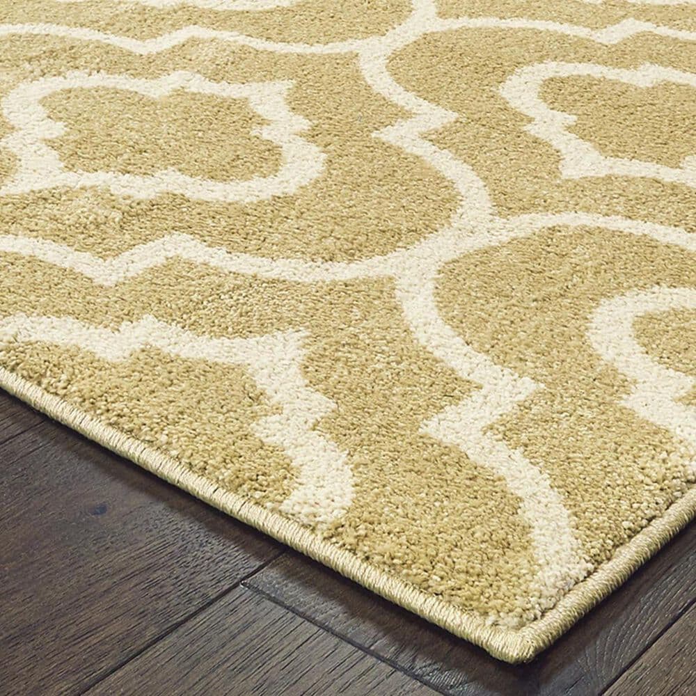 Oriental Weavers Carson 9672E 6&#39;7&quot; x 9&#39;2&quot; Gold Area Rug, , large