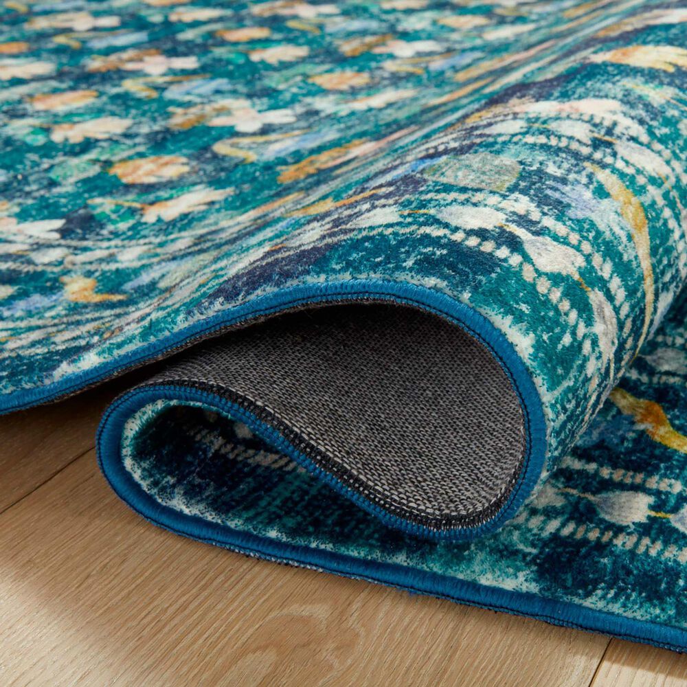 Rifle Paper Co Crafted by Cloth and Company Courtyard 2&#39; x 5&#39; Hadley Emerald Runner, , large
