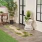 Nourison Aloha ALH40 2" x 6" Ivory and Green Indoor/Outdoor Runner, , large