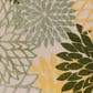 Nourison Aloha Floral 7"10" Round Green and Multicolor Indoor/Outdoor Area Rug, , large