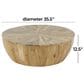 Maple and Jade Round Coffee Table in Brown, , large