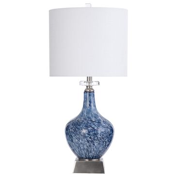 Flair Industries Art Glass Table Lamp in Silsden Blue, , large