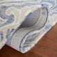 Safavieh Micro-Loop MLP532M 2"3" x 9" Blue and Ivory Runner, , large