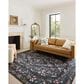 Rifle Paper Co. x Loloi Maison Tuileries 8"4" x 11"6" Black Area Rug, , large