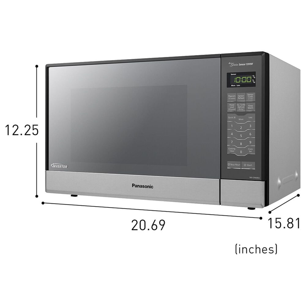 Panasonic 1.2 Cu. Ft. Built-In/Countertop Microwave Oven in Stainless Steel, , large