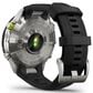 Garmin MARQ 2 Athlete AMOLED Smartwatch Grade 5 Titanium Bezel Case with Silicone Band in Black, , large