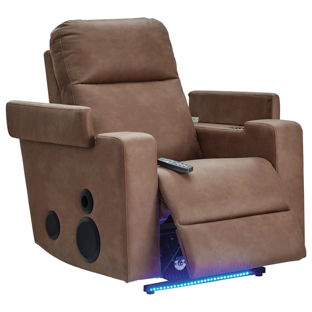 Ashley Lorrenton Power Glider Recliner in Caramel, , large