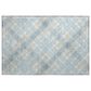 Dalyn Rug Company Soft Essentials Plaid Sky 1"8" x 2"6" Indoor/Outdoor Area Rug, , large