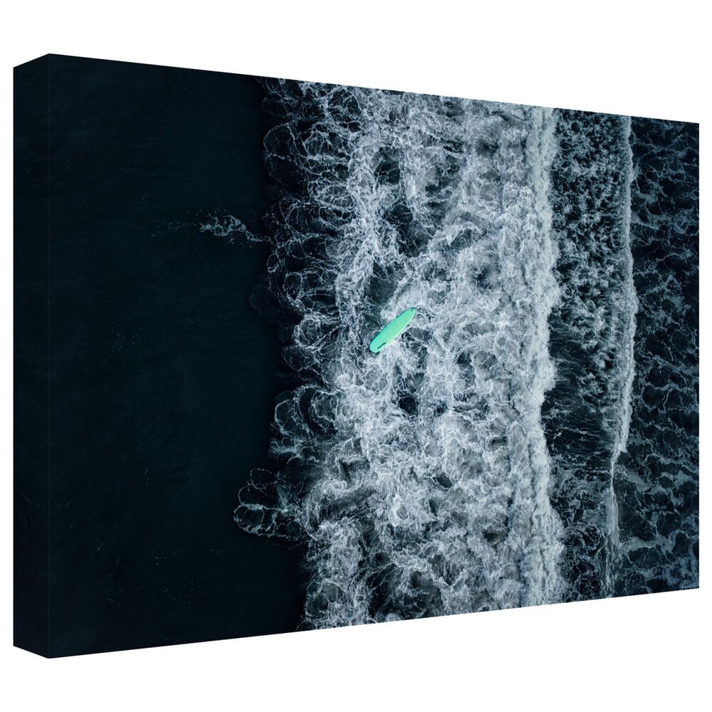 Timberlake Takane Sakai &#39;Wipeout&#39; 22&quot; x 32&quot; Canvas Art in Black/Blue/White, , large