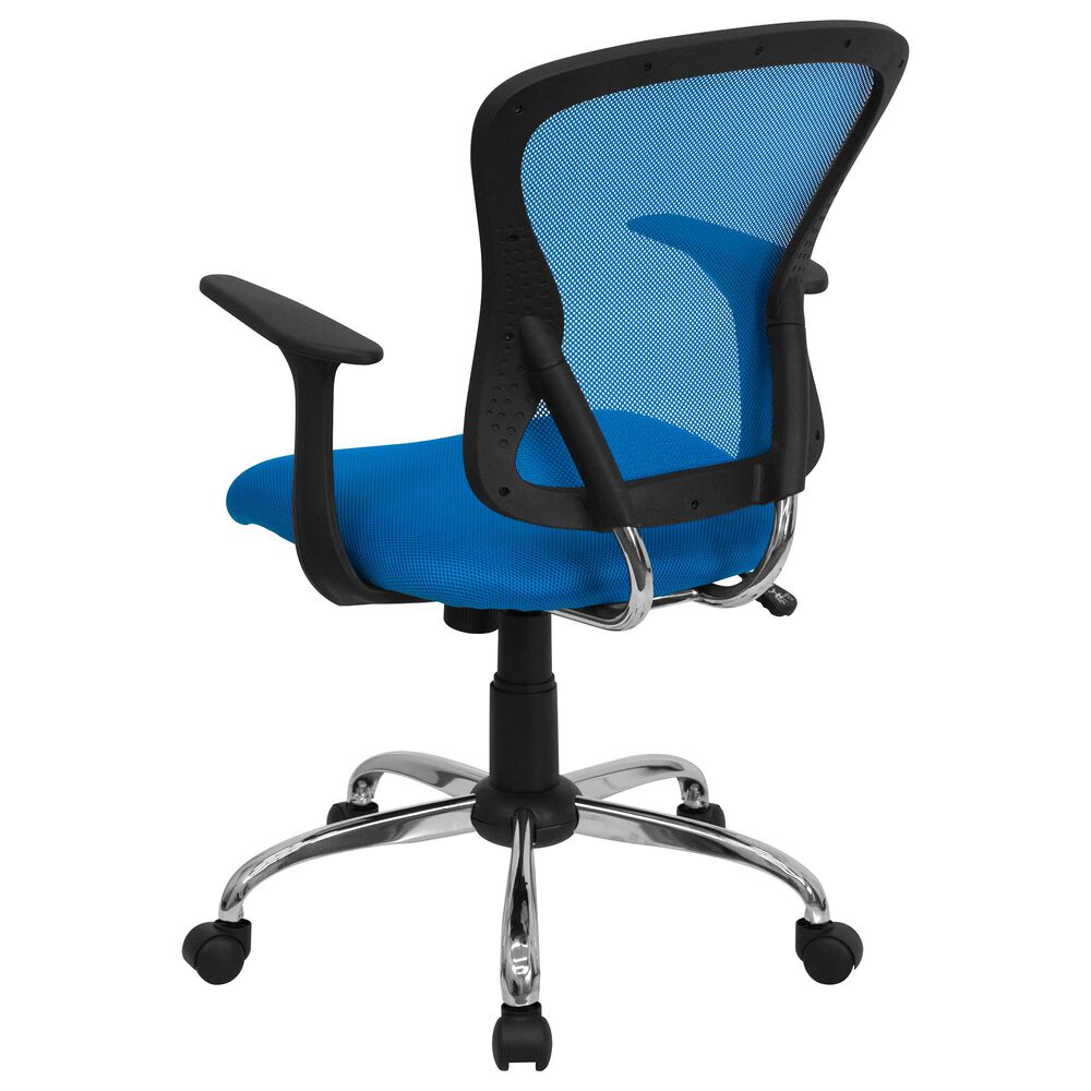 Flash Furniture Swivel Task Chair in Blue, , large