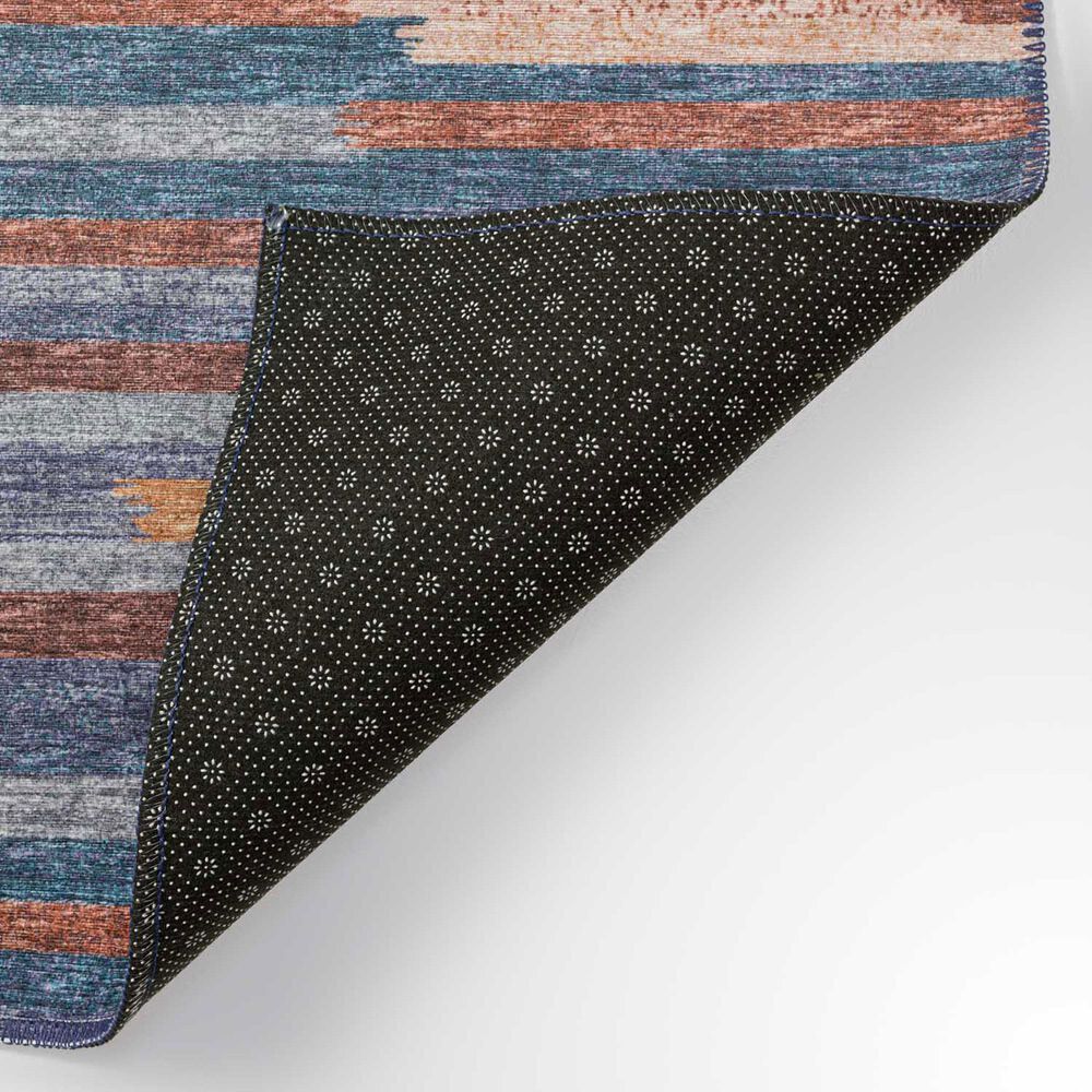 Dalyn Rug Company Sedona Striped 2&#39;3&quot; x 7&#39;6&quot; Denim Indoor/Outdoor Area Performance Rug, , large