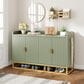 GARVEE 47.2" Sideboard Buffet Cabinet with Adjustable Shelves in Matt Gray Green, , large