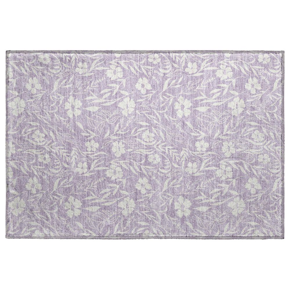 Dalyn Rug Company Soft Essentials Floral Lavender 2"6" x 3"10" Indoor/Outdoor Area Rug, , large