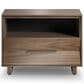 BDI Kava Queen Platform Bed and Two Nightstands in Natural Walnut, , large