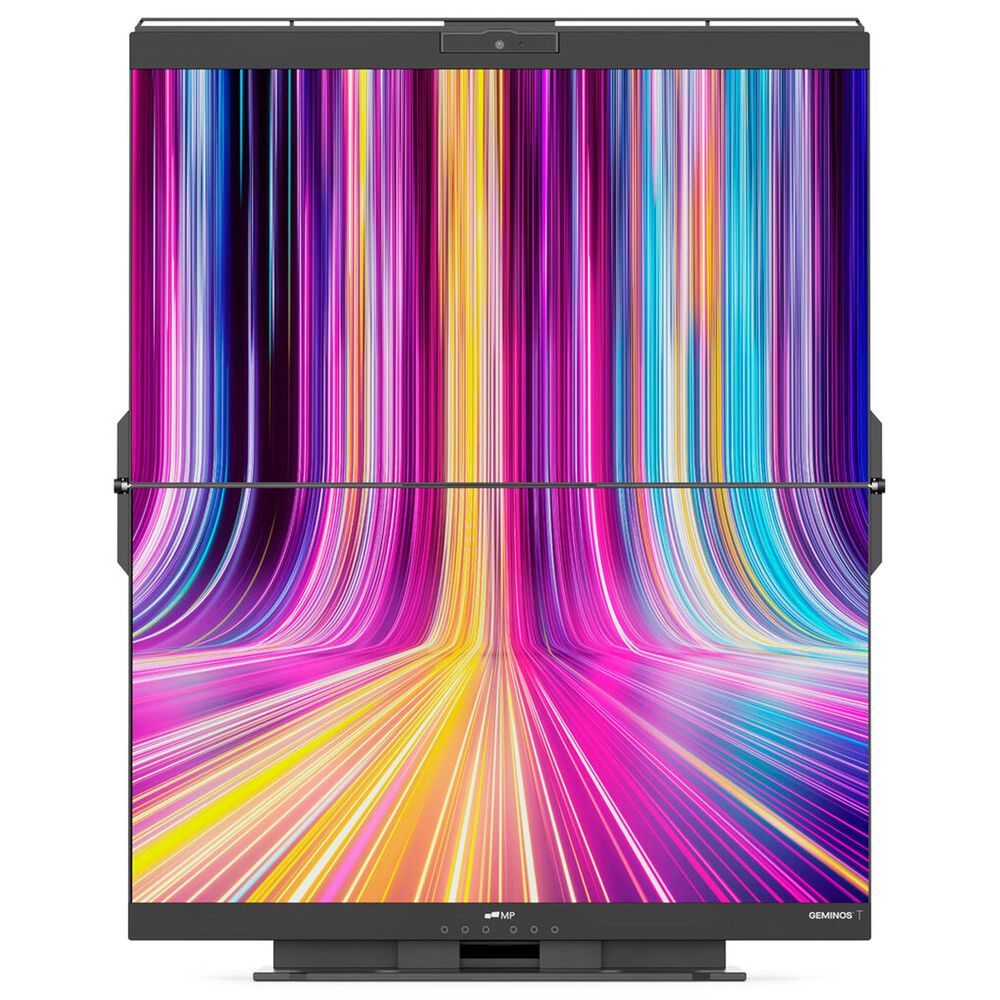 Mobile Pixels Geminos T 24" Dual Stacked FHD Monitor with Multi-Touch and Webcam in Black, , large