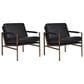 Ashley Puckman Accent Chair in Black (Set of 2), , large