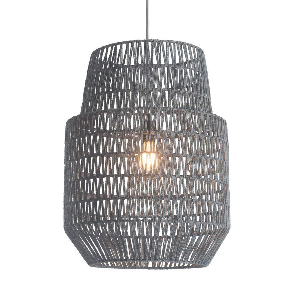 Zuo Modern Daydream 50209 Ceiling Lamp in Gray, , large