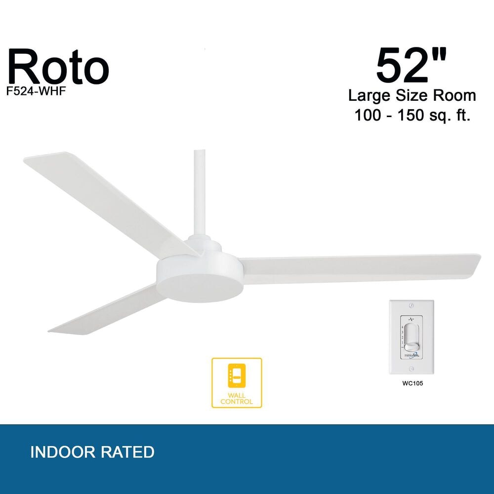 Minka-Aire Roto 52" Ceiling Fan in Flat White, , large