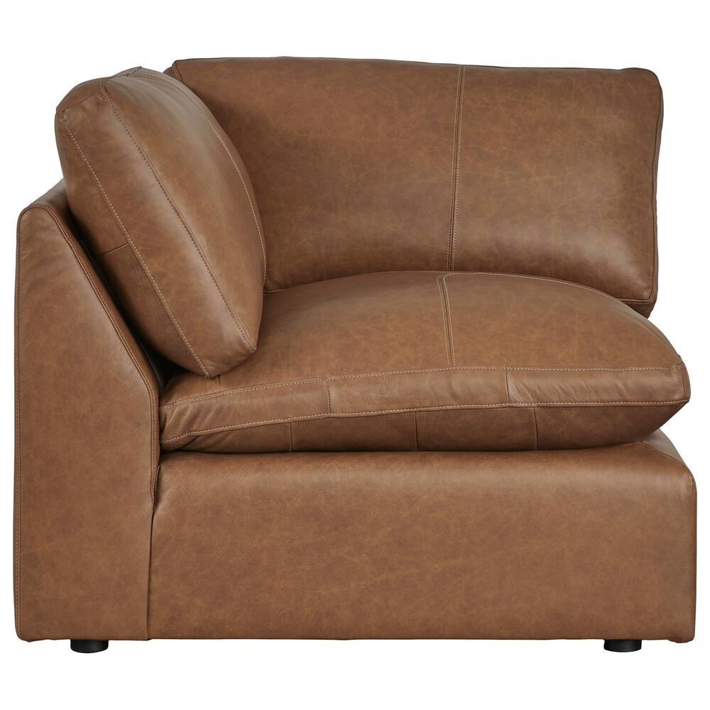 Ashley Emilia 4-Piece Stationary Reversible Sectional in Caramel, , large
