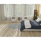 Nourison Courtyard Ivory and Aqua 5" Round Indoor/Outdoor Area Rug, , large