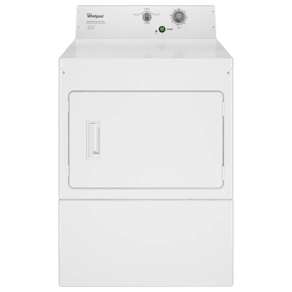 Whirlpool 7.4 Cu. Ft. Commercial Gas Super-Capacity Dryer in White, , large