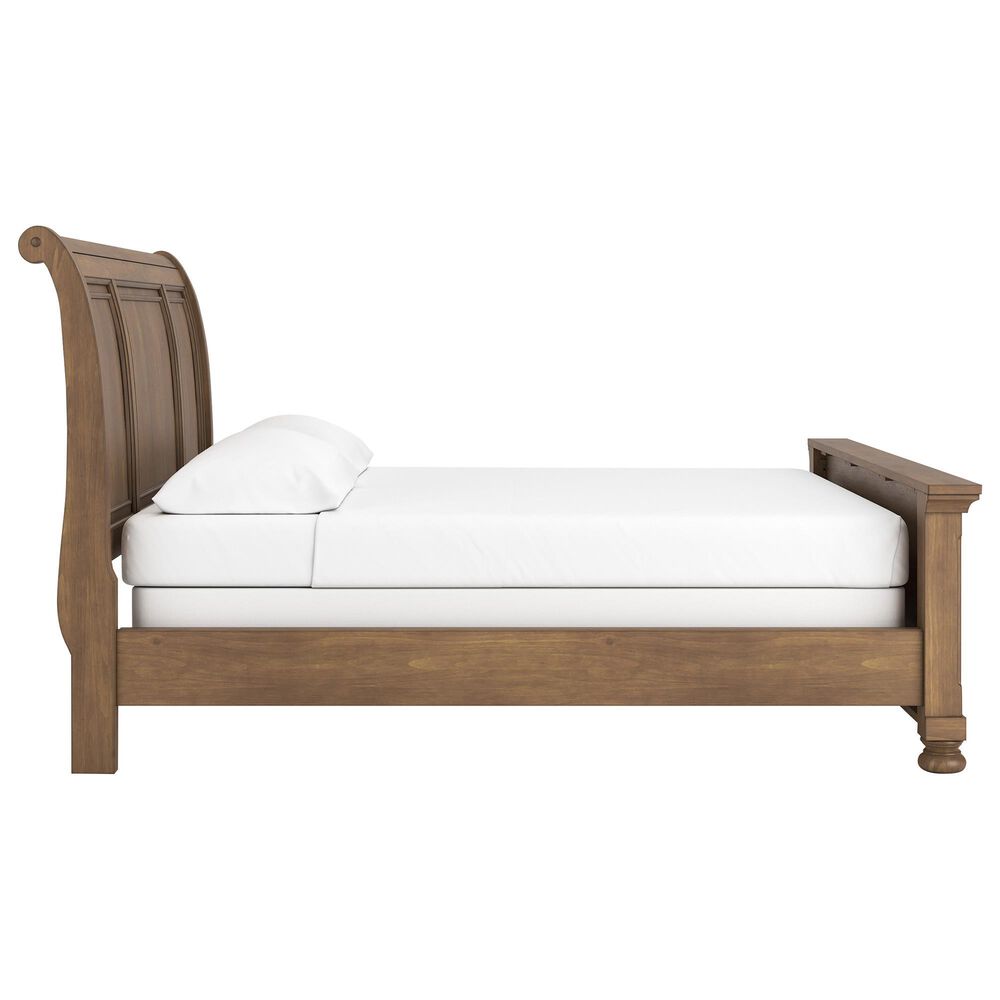 Ashley Feddinger California King Sleigh Bed in Chestnut Brown, , large