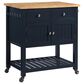 Valor Living Stirling Kitchen Cart in Blue, , large
