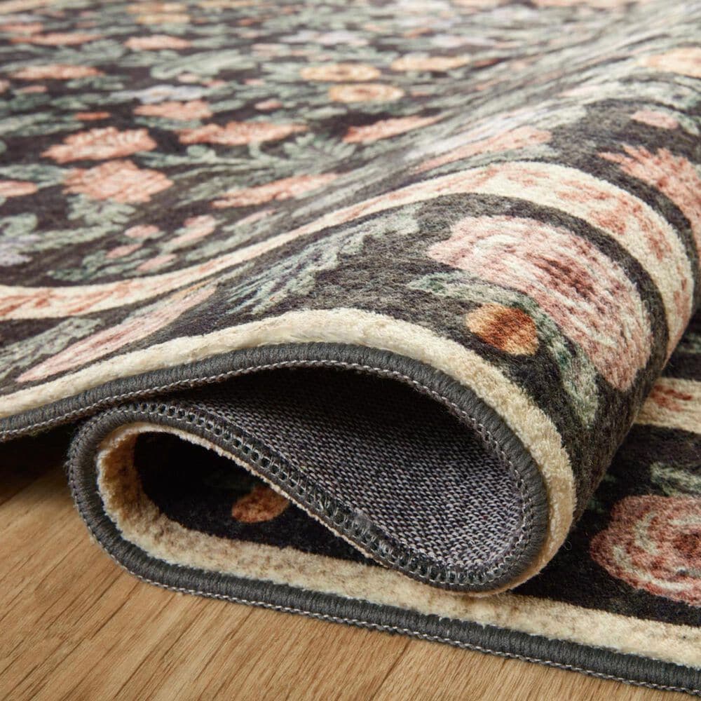 Rifle Paper Co Eden Mughal Garden 5&#39; x 7&#39;6&quot; Black Area Rug, , large