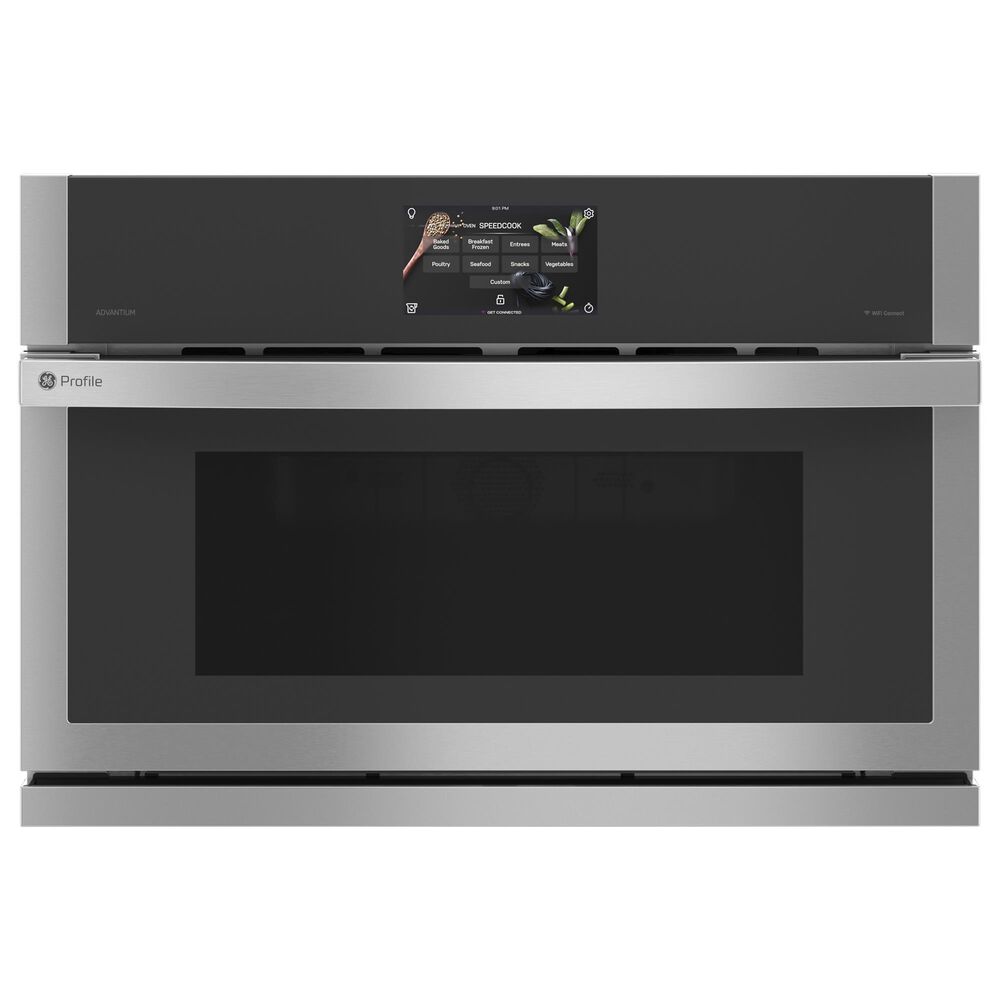 GE Profile 30" Single Electric Wall Oven with 120V Advantium Technology in Stainless Steel, , large