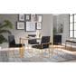 Lumisource Fuji Side Chair with Black Cushion in Gold (Set of 2), , large