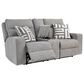 Ashley Biscoe Power Reclining Loveseat in Pewter, , large