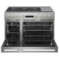 Monogram 48" All Gas Professional Range with 6 Burners and Griddle in Stainless Steel, , large