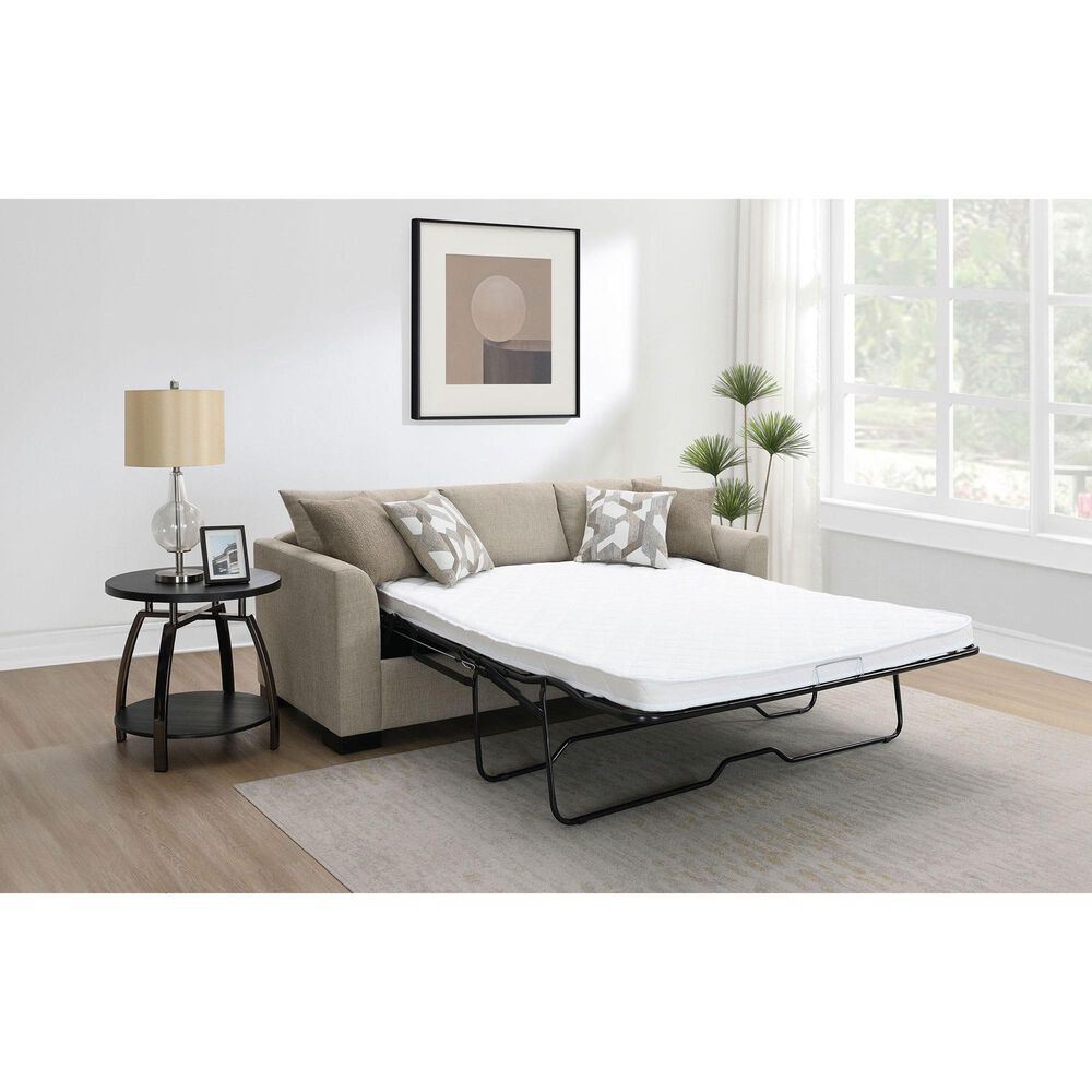 Coaster Storey 2-Piece Stationary Reversible Sleeper Sectional in Camel, , large