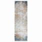 Surya Solar 3" x 9"10" Sky Blue, Dark Blue, Saffron, White, Gray and Charcoal Runner, , large