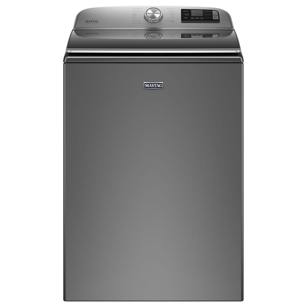 Maytag 5.3 Cu. Ft. Top Load Washer with Extra Power Button in Chrome Shadow, , large