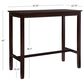 Linon Home Decor Claridge Bar Height Pub Table in Walnut Brown - Table Only, , large