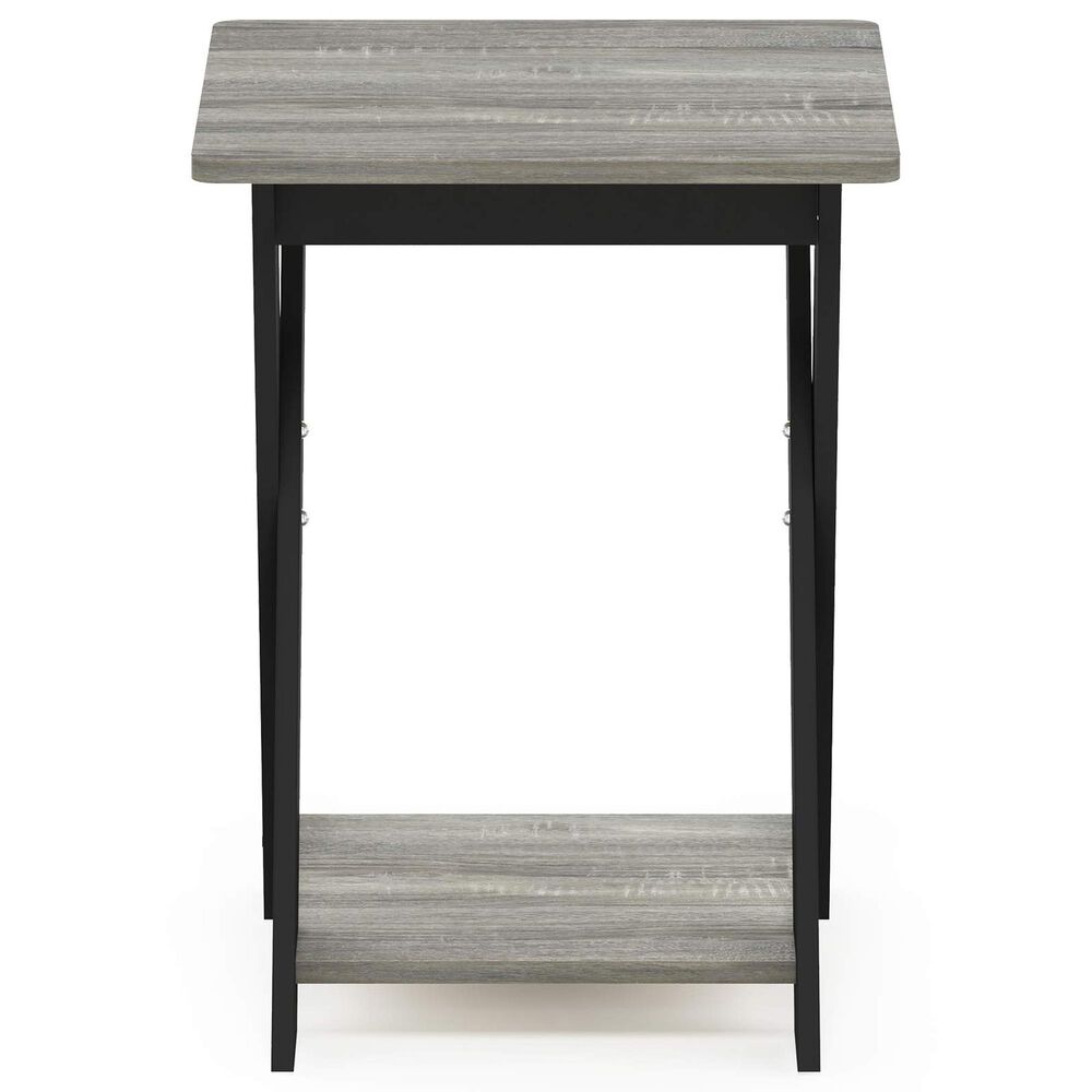 HOMLUX End Table in French Oak and Black, , large