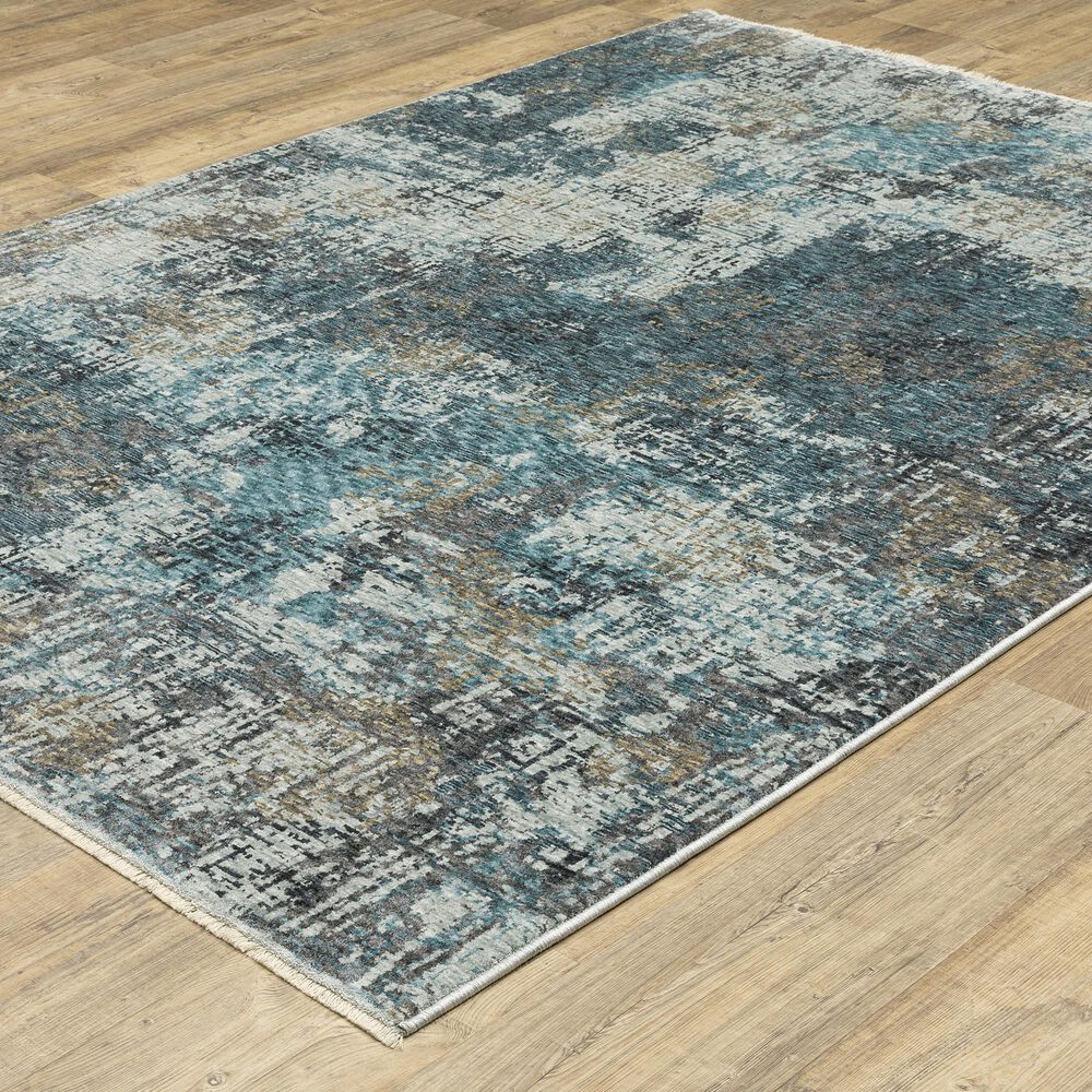 Oriental Weavers Hayden 3&#39;3&quot; x 5&#39; Blue and Grey Area Rug, , large