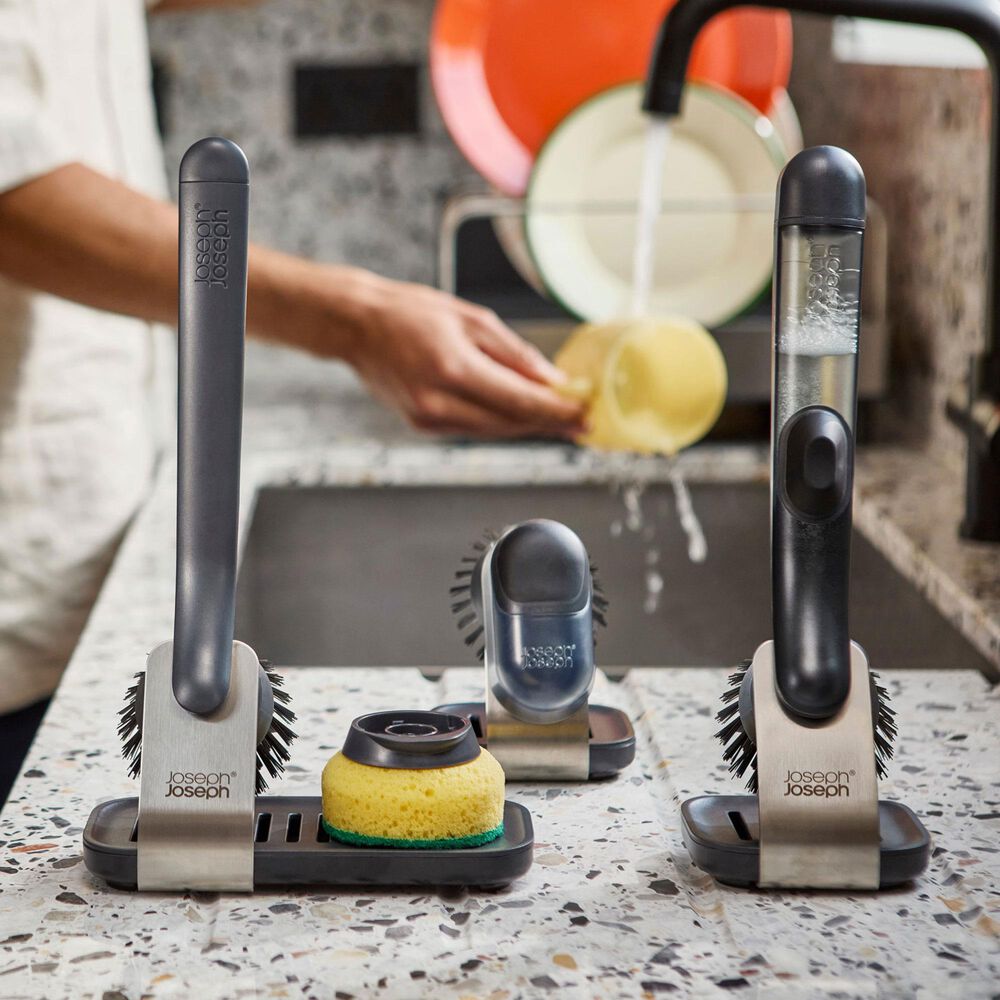 Joseph Joseph SinkTech Dish Brush Replacement Heads in Grey &#40;Set of 2&#41;, , large