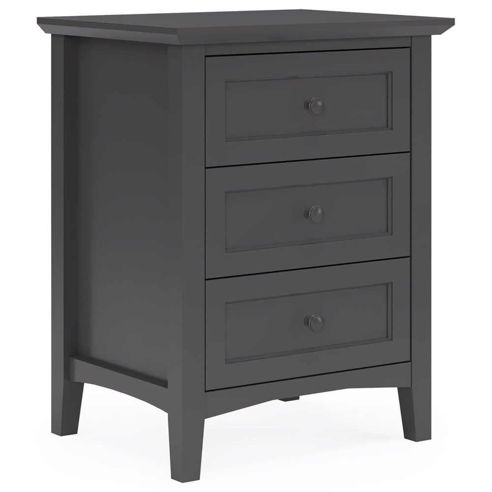 Urban Home Grace 3-Drawer Nightstand in Raven Black, , large