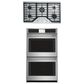 Cafe 2-Piece Kitchen Package with 30" Smart Built-In Convection Double Wall Oven and 36" Gas Cooktop in Stainless Steel, , large