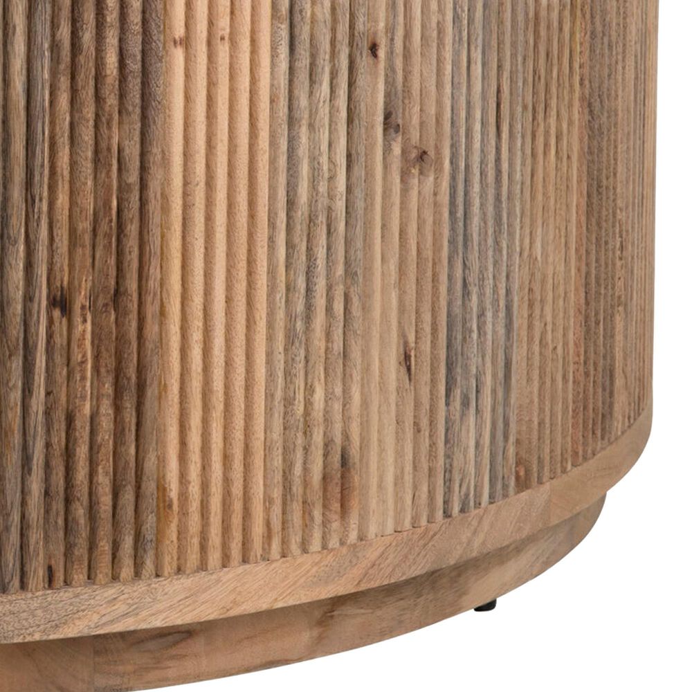 Crestview Collection Santorini Cocktail Table in White and Brown, , large