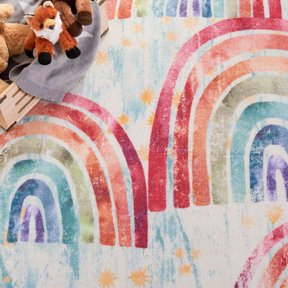 Safavieh Kids Playhouse 3'3" x 5'3" Blue and Ivory Rug, , large