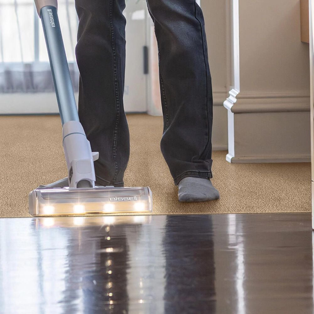 Bissell PowerClean Cordless Stick Vacuum in White and Lake, , large