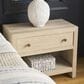 Furniture Worldwide Oasis 1-Drawer Nightstand in Dockside with USB Ports and AC Outlets, , large