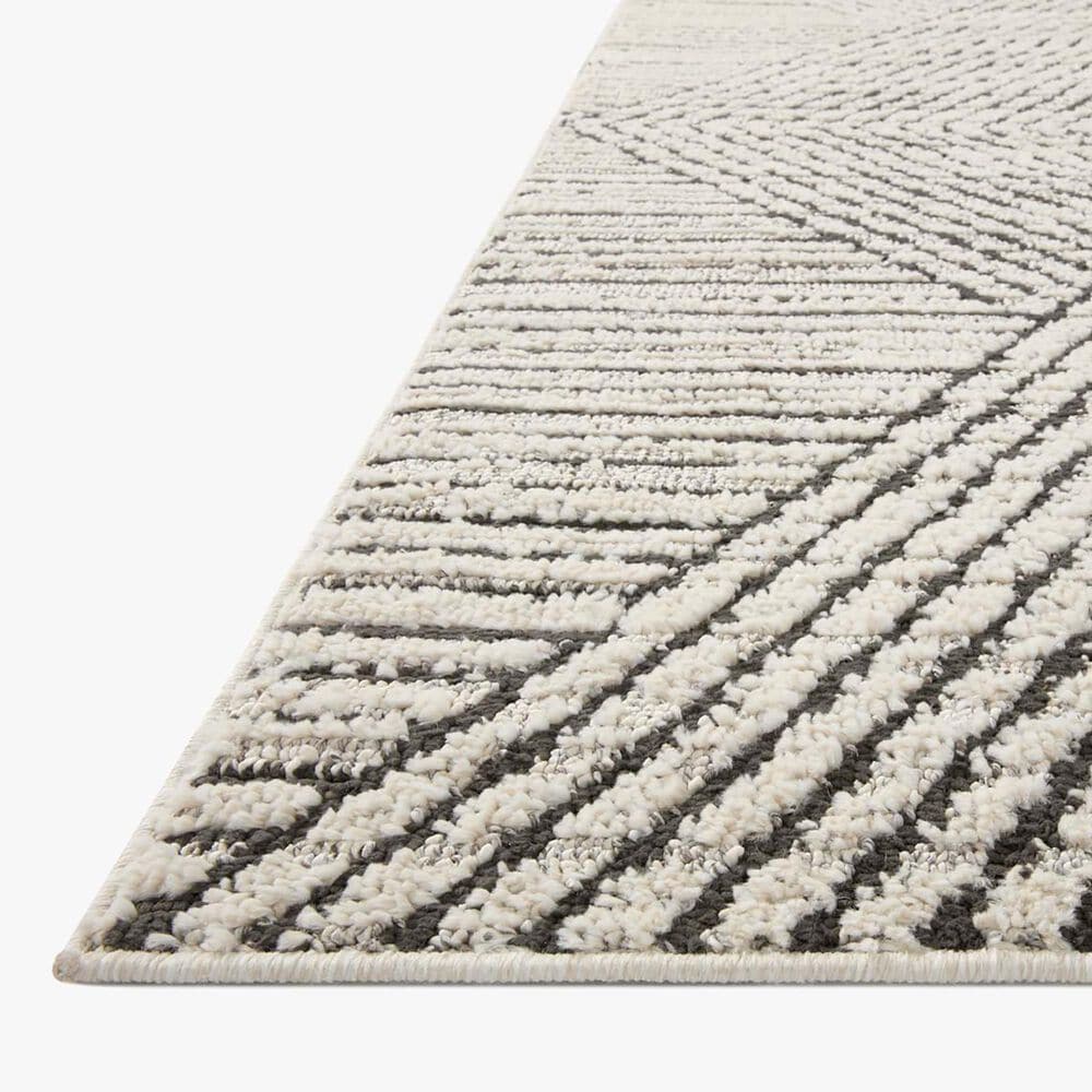 Loloi Fabian FAB-06 2&#39;7&quot; x 10&#39; Charcoal and Ivory Runner, , large