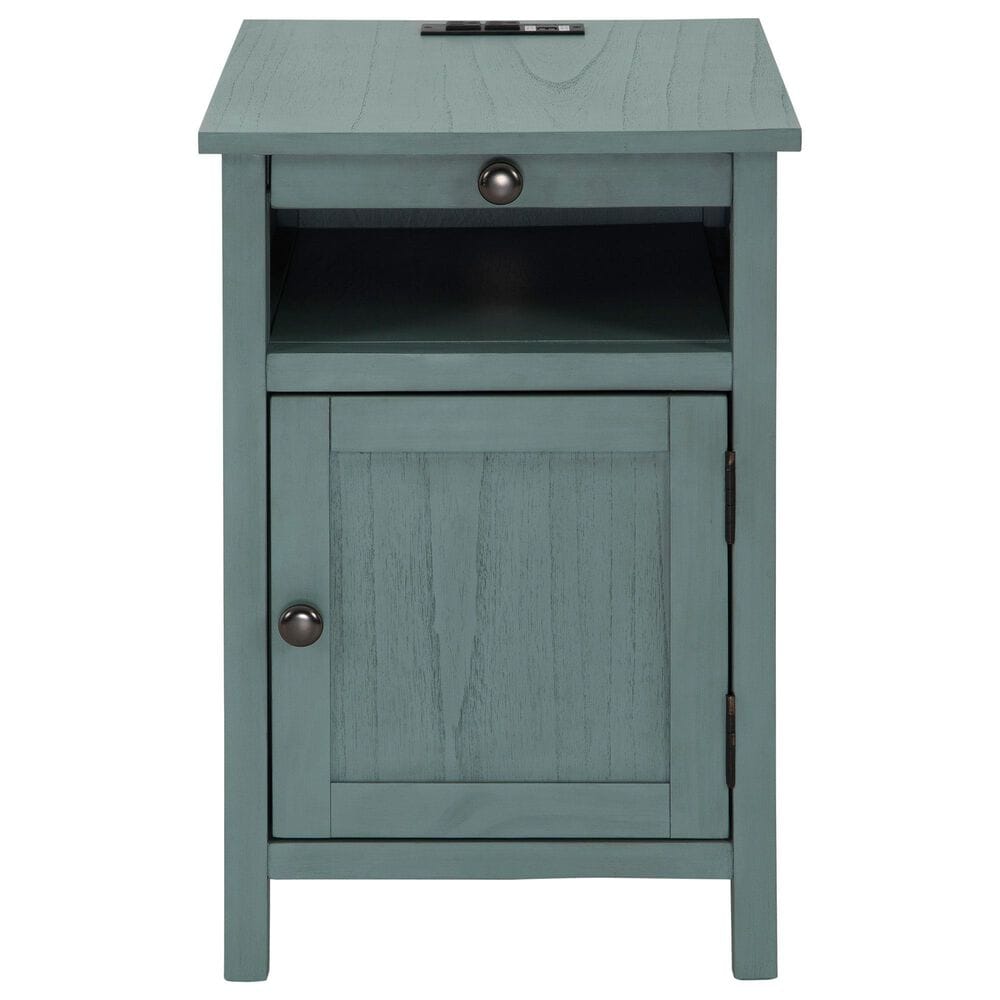 Ashley Treytown Chairside End Table in Teal, , large