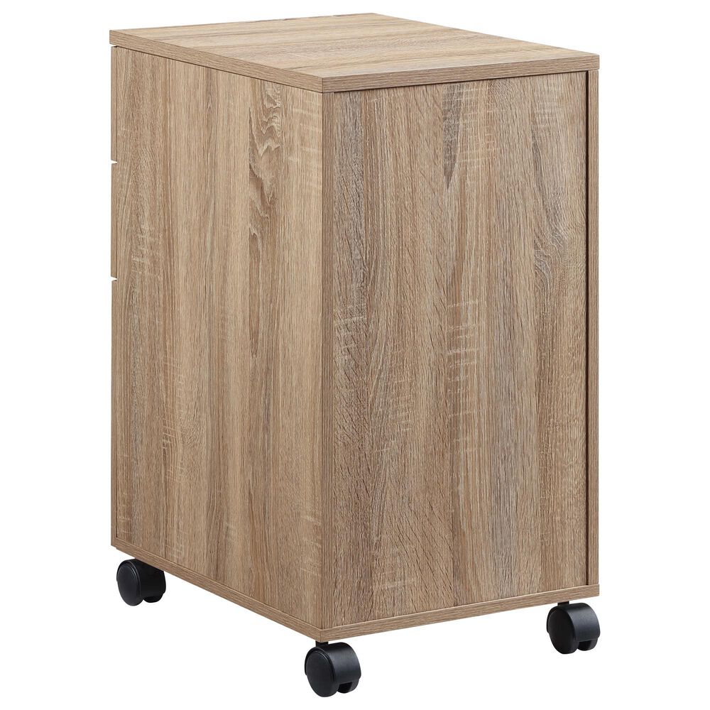 Valor Living Ace 3-Drawer Mobile File in River Oak, , large